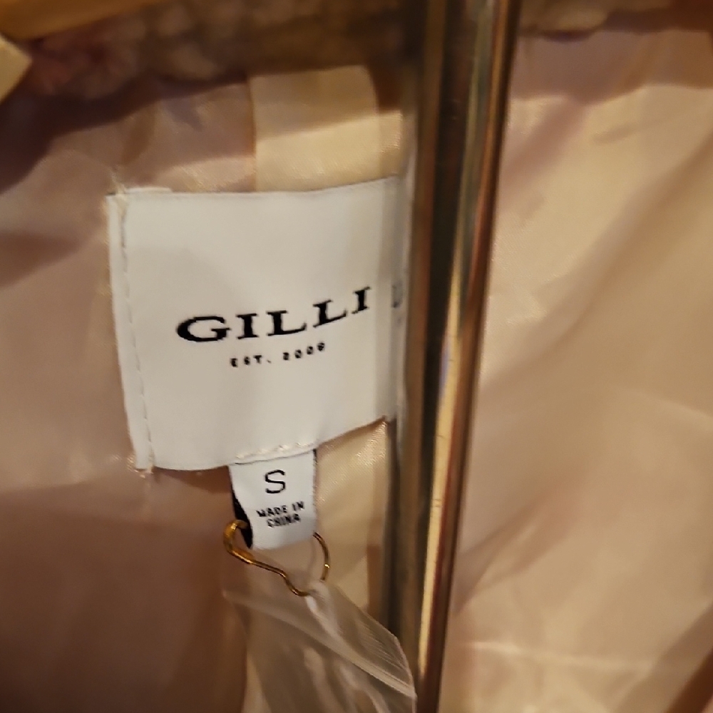 165 Gilli Pink and White Teddy Jacket - Picture 4 of 5